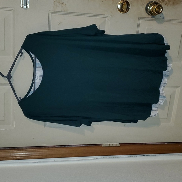 Janette Plus Green Top 1X - Picture 2 of 4